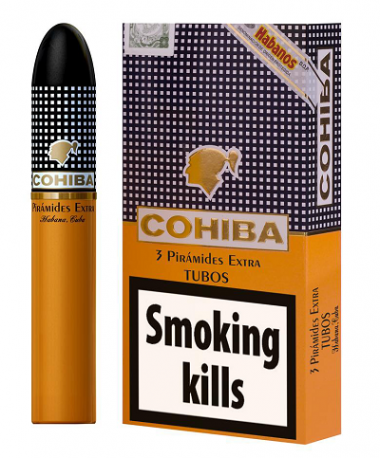 Cohiba Piramides Extra Tubed - Pack of 3