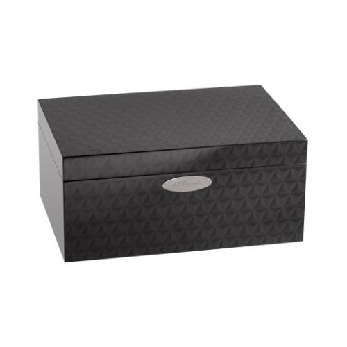 ST Dupont - Black Firehead Wood & Mahogany Humidor - 75 Capacity