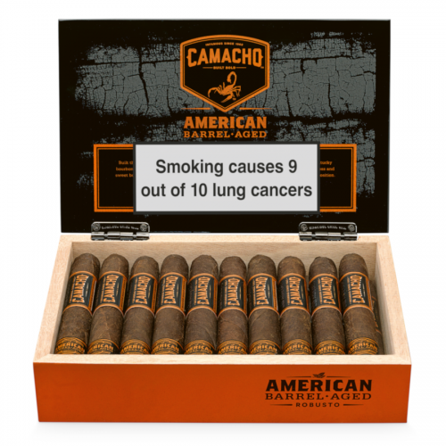 Camacho American Barrel Aged Toro Cello Cigar - Box of 20