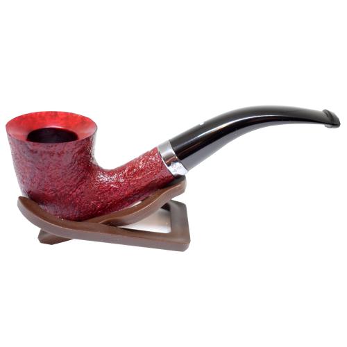 Alfred Dunhill Pipe – The White Spot Ruby Bark Group 3 Bent Pipe (3114)