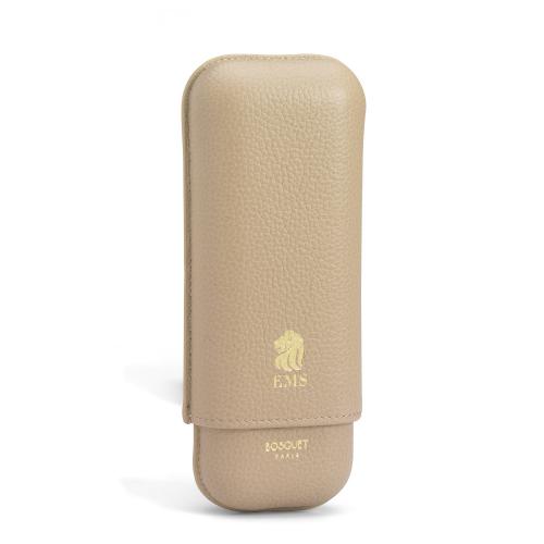 Bosquet Paris EMS Leather 2 Finger Cigar Case - Piedra