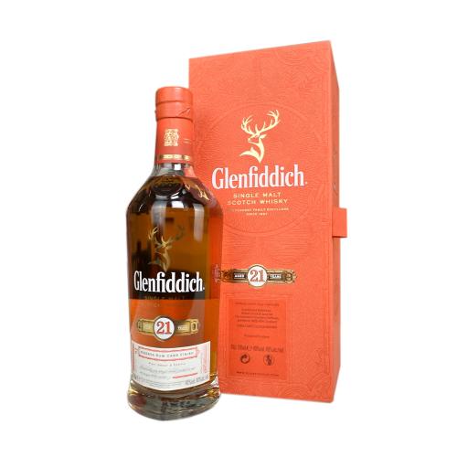 Glenfiddich 21yo Reserva Rum Cask Finish & 2 Complimentary Glasses - 40% 70cl