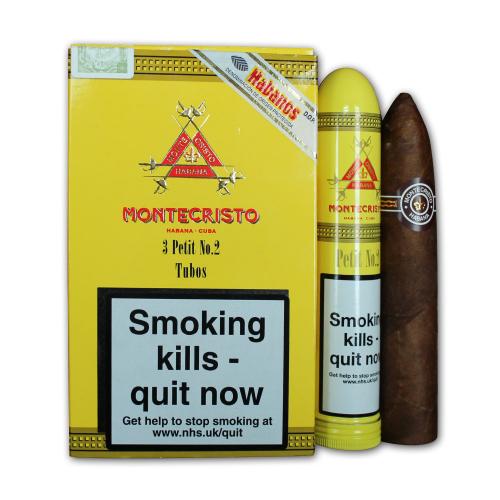 Montecristo Petit No.2 Tubo - Pack of 3