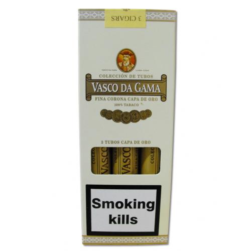 Vasco Da Gama Capa de Oro Corona Tubed Cigar - 3's