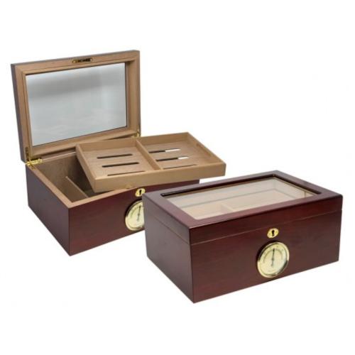 Berkeley Glasstop Humidor - 100 Cigar Capacity