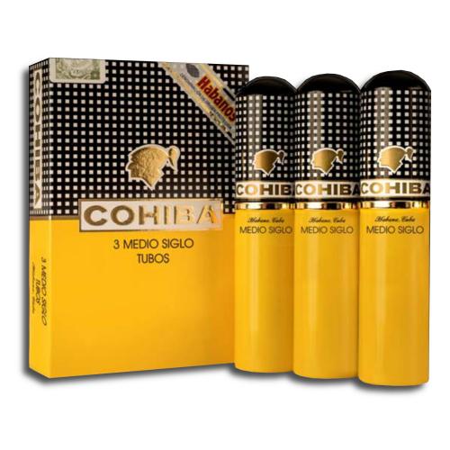 Cohiba Medio Siglo Tubed Cigar - Pack of 3