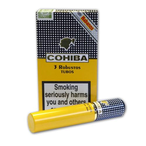 Cohiba Robusto Tubed Cigar - pack of 3