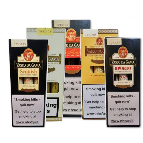 Vasco Da Gama Sampler Pack - 5 x 3 packs (15 cigars)