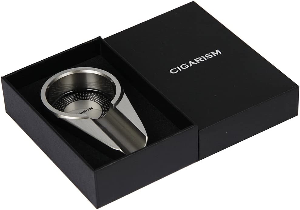 Cigarism Silver Cigar Ashtray - 1 Cigar Rest