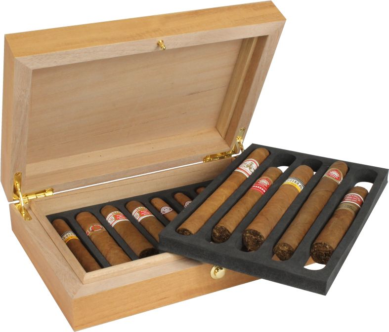 Deluxe Travel Cedro Cigar Humidor 10 Cigar Capacity