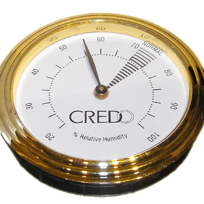 Credo Hygrometer Brass (55mm)