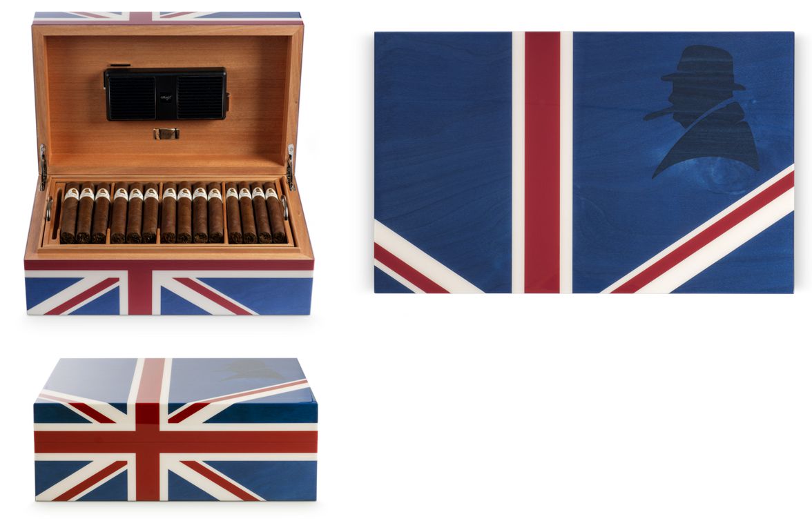 Davidoff Primos Humidor Winston Churchill Union Jack