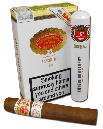 Hoyo de Monterrey Epicure No. 2 Tubed Cigars - Pack of 3