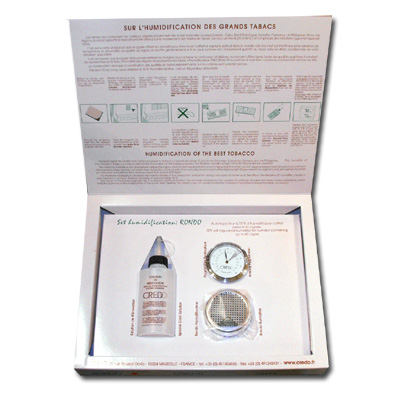 Credo Rondo Humidification Set - Chrome - up to 40 cigars