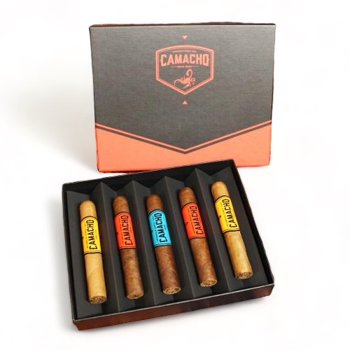 Camacho Robusto Gift Box Sampler Pack - 5 Cigars