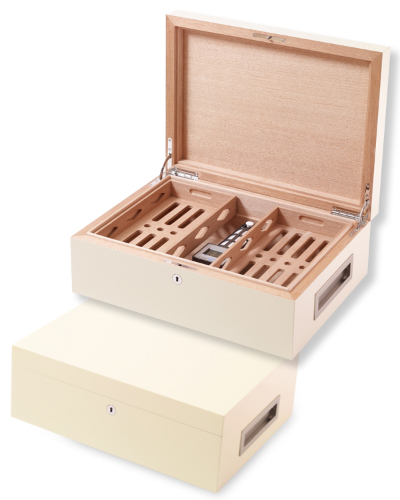 Villa Spa Cigar Humidor – up to 200 cigars capacity – Ivory