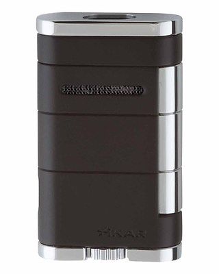 Xikar Allume Triple Jet Table Top Lighter - Black