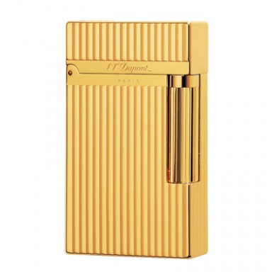 ST Dupont Lighter - Ligne 2 - Gold Vertical Lines