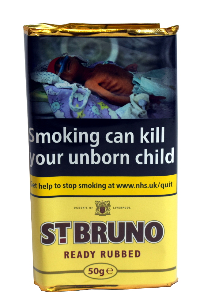 St Bruno Ready Rubbed Pipe Tobacco 50g Pouch