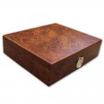 Classic Dark Burl Desk Top Humidor - 20 Cigar capacity