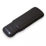 ST Dupont Atelier CL Leather Cigar Case - Brown - Holds 2 Cigars