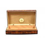 Devonshire Mini Burl Humidor - 4-6 Cigars