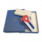 Elie Bleu - Large Cuban Flag Cigar Case - 2 Cigars – up to 64 ring gauge