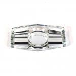 Savoy Crystal Cigar Ashtray - Two Cigars Rest
