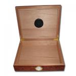 Classic Dark Burl Desk Top Humidor - 20 Cigars Capacity