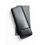 Simply Cigars Three Churchill Cigar Leather Case - Black