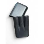 Simply Cigars Three Robusto Cigar Leather Case - Black