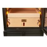 Swisscave Premium Cigar Cabinet Black Climate Controlled Humidor - 1800 Capacity