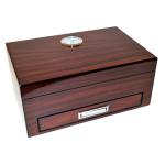 Angelo High Lacquered Striped Humidor with Accessories