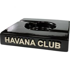 Havana Club Ashtray - El Duplo Double Cigar Ashtray - Ebony Black