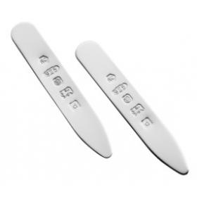 Sterling Silver Shirt Collar Stiffeners