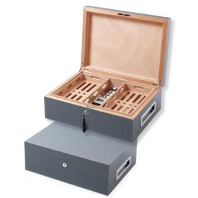 Villa Spa Cigar Humidor – up to 200 cigars capacity – Light Grey