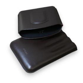 ST Dupont Atelier CL Leather Cigar Case - Brown - Holds 5 Cigars