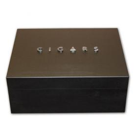 Gentili Giovani Cigar Humidor - Matt Black - 50 Capacity