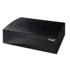 Angelo Bare Carbon Fibre Humidor - 50 Cigar Capacity