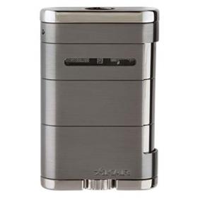 Xikar Allume Triple Jet Table Top Lighter - Gunmetal