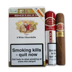 Romeo y Julieta Wide Churchill Tubo - Pack of 3