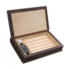 Prestige Novelist Leather Humidor & Starter Set - 10 Cigar Capacity