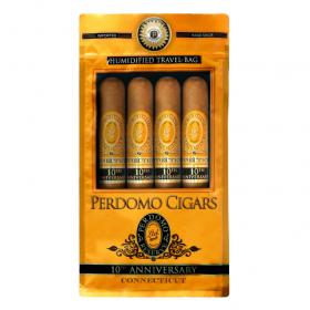 Perdomo 10th Anniversary Epicure Connecticut Humidified Bag - 4 Cigars