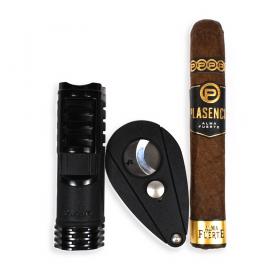 Dark & Daring Cigar Sampler - Plasencia Alma Fuerte & Xikar Accessories Set