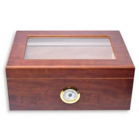 Angelo Winchester Matte Wood Humidor - 40 Cigar Capacity