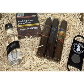New World Cigar & Gin Hamper - 8 Cigars