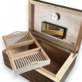 Adorini Novara Large Deluxe Cigar Humidor - 150 Cigar Capacity