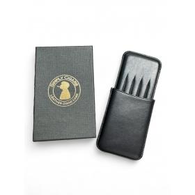 Simply Cigars Five Purito/Mini Cigar Leather Case - Black