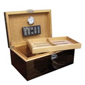 Prestige Princeton Ebony Humidor - 130 Cigar Capacity
