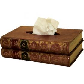 Tissue Box in 'Faux Book' Disguise
